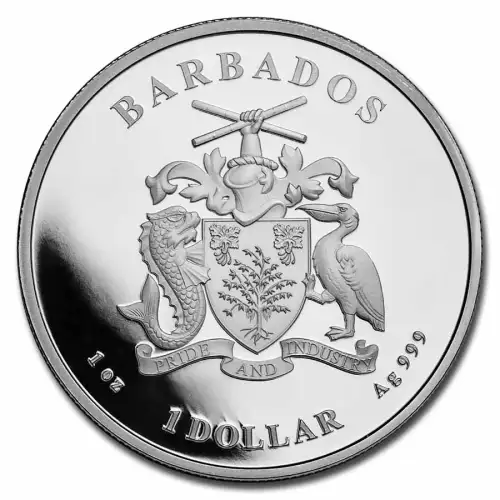 2023 1oz Barbados Caribbean Monkey .999 Silver BU Coin (2)