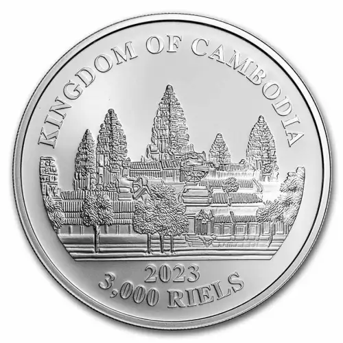2023 1oz Cambodia Clouded Leopard .999 Silver Coin (2)