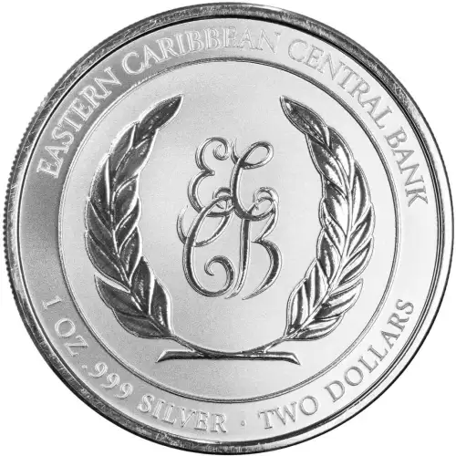 2023 1oz EC8 St. Vincent & The Grenadines Humpback Whale .999 Silver Coin  (2)
