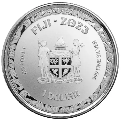 2023 1oz Fiji Scottsdale Mint .999 Silver Koi Fish Coin
