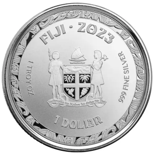 2023 1oz Fiji Scottsdale Mint .999 Silver Koi Fish Coin
