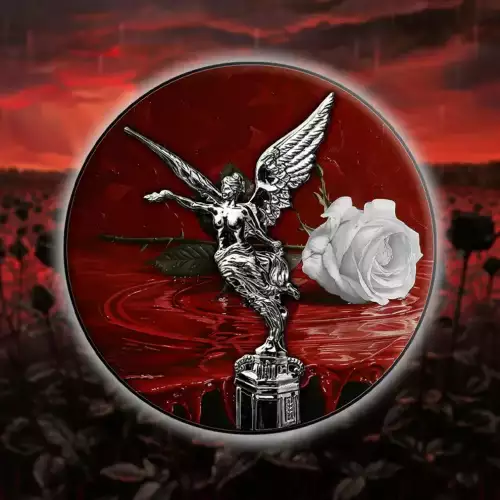 2023 1oz Mexico Libertad Rose Edition .999 Silver Coin