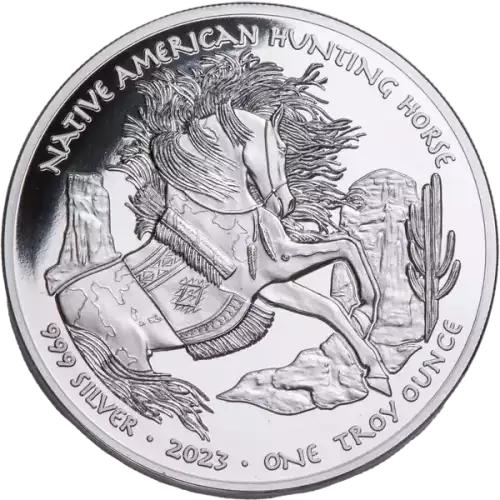 2023 1oz Oglala Lakota Sioux .999 Silver  Moon Goddess Hanwi Coin [DUPLICATE for #545916] (2)