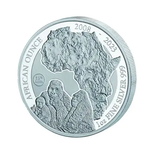 2023 1oz Rwanda .999 Silver Proof Mountain Gorilla Coin (2)