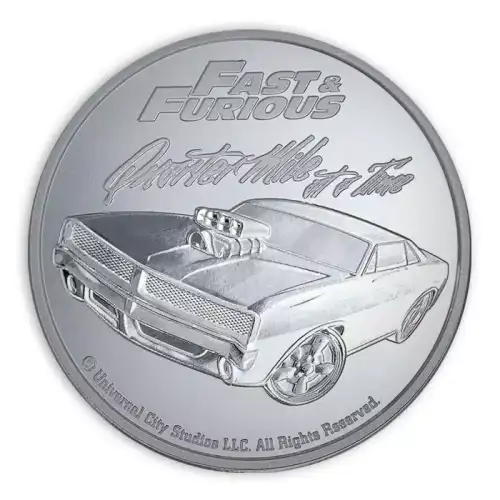 2023 1oz Samoa Fast and Furious .999 Silver BU Coin