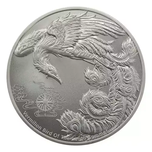 2023 1oz Samoa Four Guardians - Vermilion Bird .999 Silver BU Coin (2)