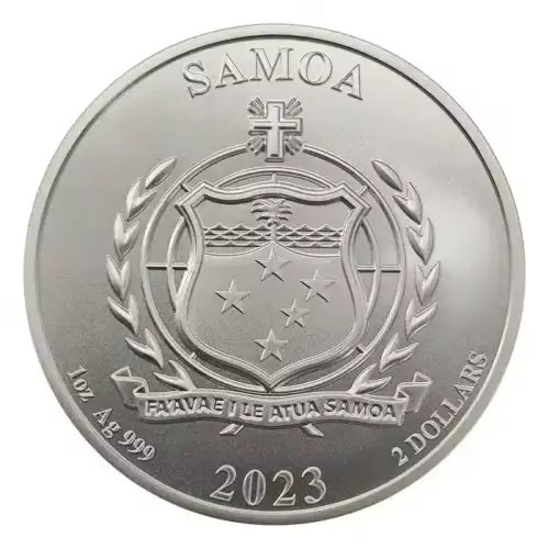 2023 1oz Samoa Four Guardians - Vermilion Bird .999 Silver BU Coin