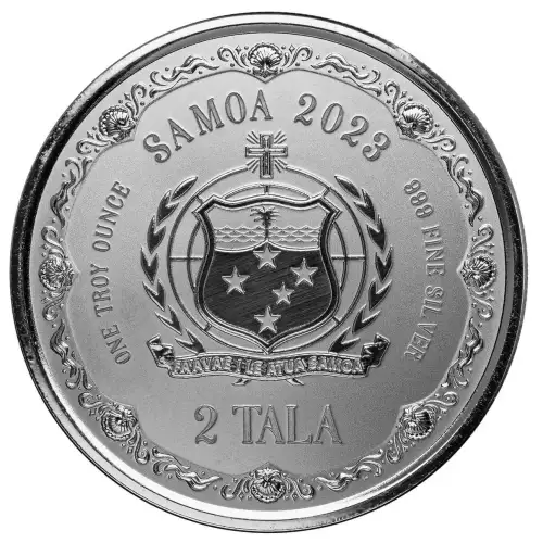 2023 1oz Samoa Scottsdale Mint Mermaid Mother & Daughter .999 Silver Coin (2)