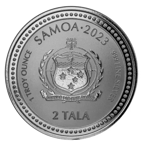 2023 1oz Samoa Seahorse .999 Silver proof- like Coin (2)