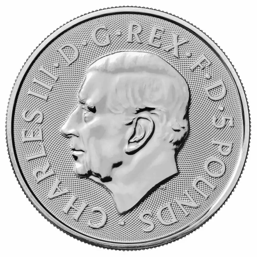 2023 2oz  Tudor Beasts Series - The Bull of Clarence .9999 Silver BU Coin (2)