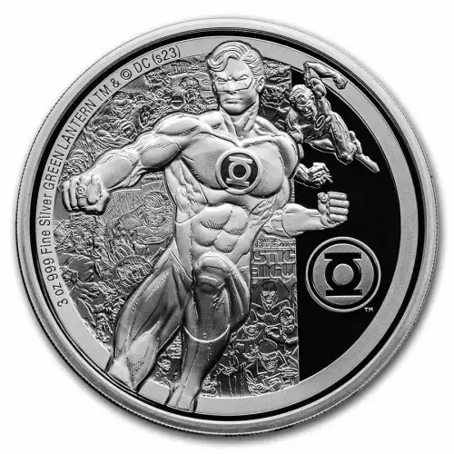 2023 3 oz Niue DC Green Lantern Classic .999 Silver Proof Coin in OGP