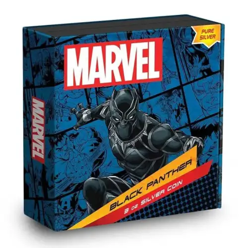 2023 3oz Niue Marvel Black Panther .999 Silver Coin in OGP