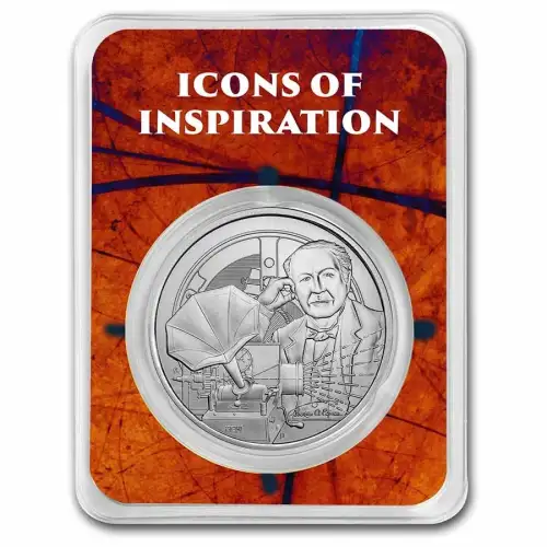 2023 Niue 1 oz Icons of Inspiration: Thomas Edison .999 Silver in Assay (2)