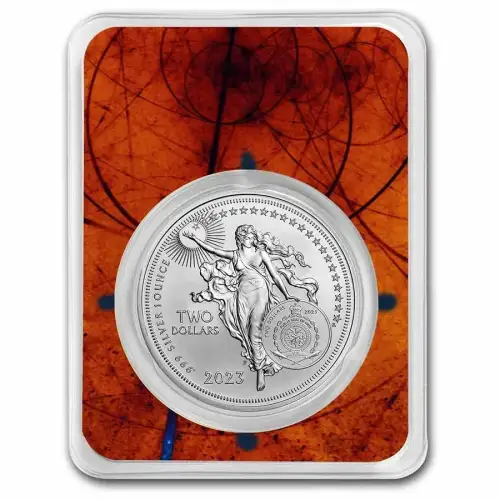 2023 Niue 1oz Icons of Inspiration: Marie Curie BU .999 Silver in Assay (3)