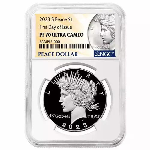 2023 S Peace Silver Dollar - NGC PF 70 DCAM FDOI 