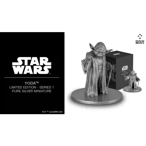 2023 Star Wars Yoda 150 Gram .999 Silver Statue