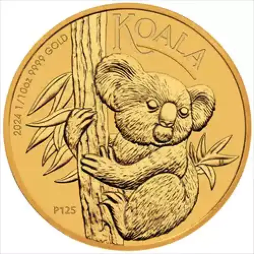 2024 1/10oz Australian Perth Mint .9999 Gold Koala Coin (2)