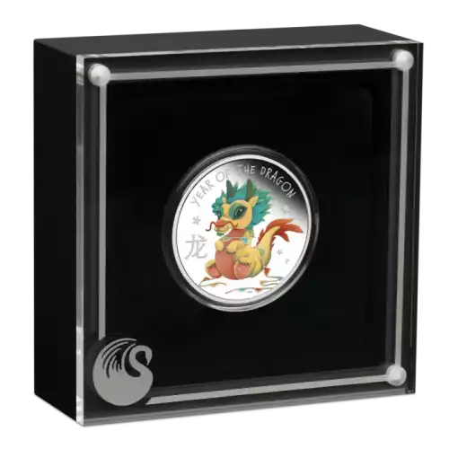 2024 1/2oz Tuvalu Baby Dragon .9999 Silver Proof Coloured Coin (4)