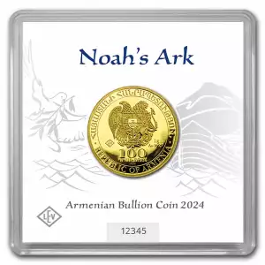 2024 1 gram Armenia Noah's Ark .9999 Gold Coin (Capsule & Certificate)