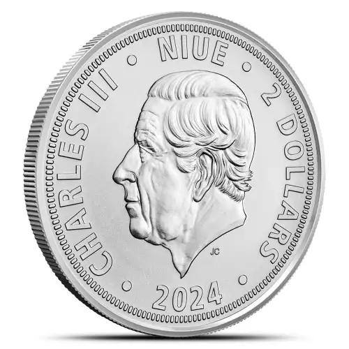 2024 1 oz Niue Czech Lion .999 Silver Coin  (2)