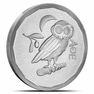 2024 1 oz St. Helena Athena Owl .999 Silver BU Coin (2)