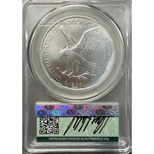 2024 1oz American Silver Eagle CACG MS70 First Delivery - David Hall Founder's Label (2)