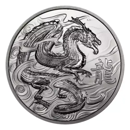 2024 1oz Ascension Island Jody Clark Lunar Dragon 999 Silver Proof Coin