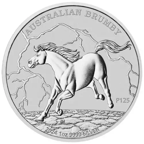 2024 1oz Australia Perth Mint Brumby .9999 Silver Coin (5)
