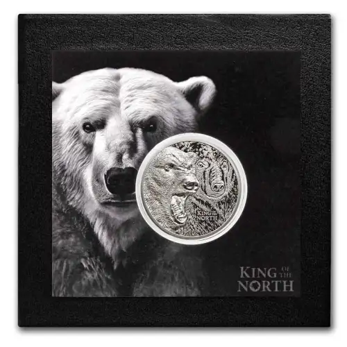 2024 1oz Cook Islands King of the North: Polar Bear .9999 Silver Coin (4)