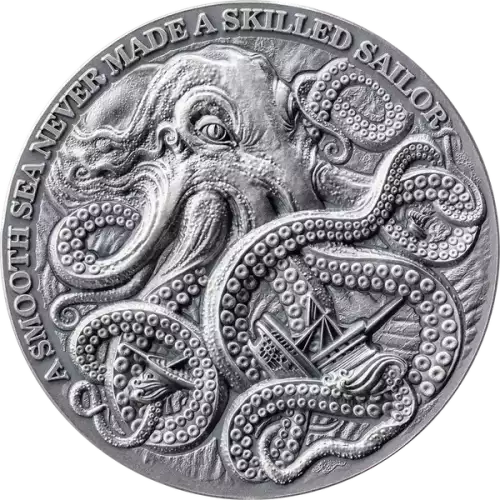 2024 1oz Ghana Life Quotes Kraken .999 Silver Coin (3)