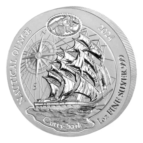 2024 1oz Rwanda Nautical Series - Cutty Sark .999 Silver Coin BU (5)