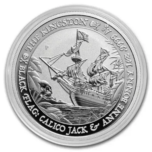 2024 1oz Tuvalu Black Flag: The Kingston .9999 Silver BU Coin (4)