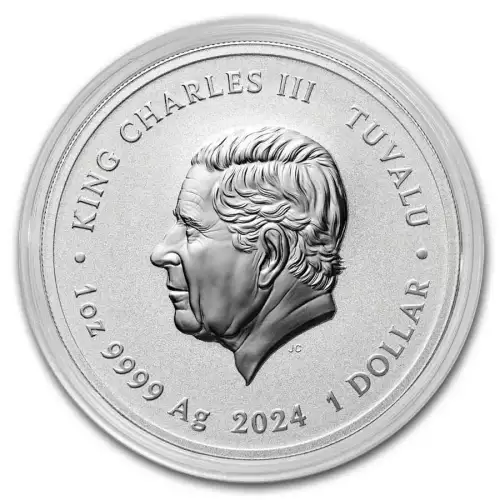 2024 1oz Tuvalu Black Flag: The Kingston .9999 Silver BU Coin (2)