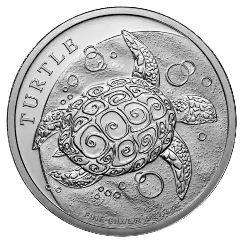 2024 2 oz Niue Hawksbill Turtle .999 Silver BU Coin 