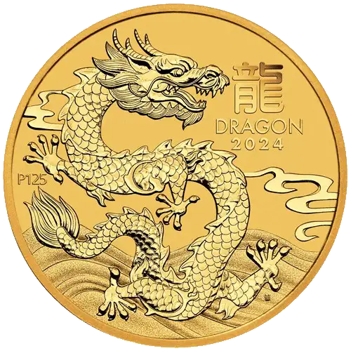 2024 2oz Australian Perth Mint Gold Lunar III: Year of the Dragon (3)