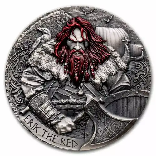 2024 2oz Cameroon Way to Valhalla Series - Erik the Red .999 Silver Coin (4)