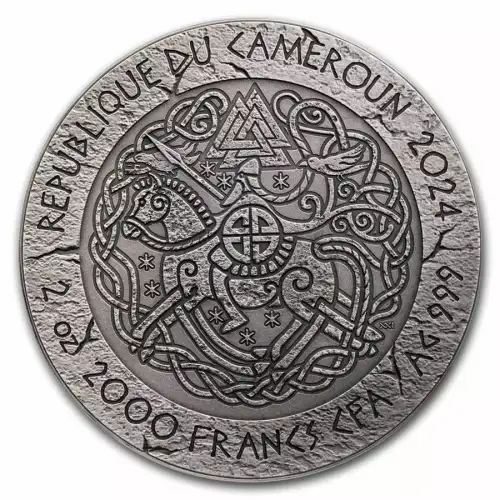 2024 2oz Cameroon Way to Valhalla Series - Erik the Red .999 Silver Coin (5)