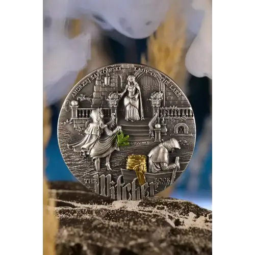 2024 2oz Niue The Witcher Book Series: The Lady of the Lake .999 Silver Coin