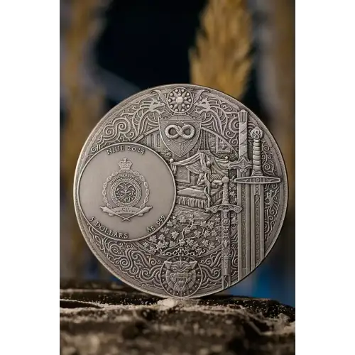 2024 2oz Niue The Witcher Book Series: The Lady of the Lake .999 Silver Coin (2)