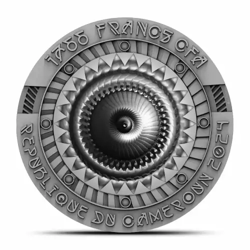 2024 7 oz Cameroon Levitating UFO .999 Silver Coin (4)