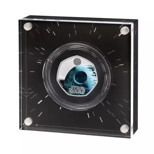 2024 Great Britain Star Wars Death Star Colorized 8g Silver Proof Coin  (3)