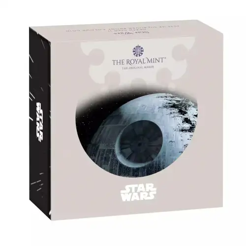 2024 Great Britain Star Wars Death Star Colorized 8g Silver Proof Coin  (4)