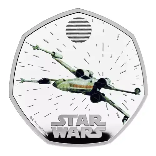 2024 Great Britain Star Wars X-Wing Colorized 8g Silver Coin