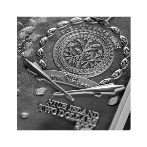 2024 Niue Almond Blossom 1890 by Vincent Van Gogh 90x70mm 1 oz Silver coin w/14 oz Copper Core (4)