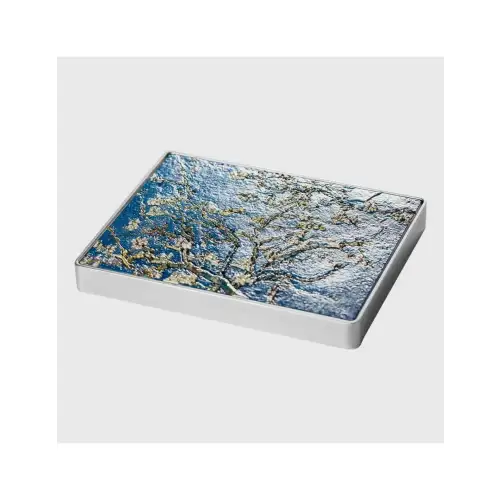 2024 Niue Almond Blossom 1890 by Vincent Van Gogh 90x70mm 1 oz Silver coin w/14 oz Copper Core (5)