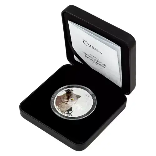 2024 Niue Cat Breeds British Short Hair Proof 1oz Silver Coin