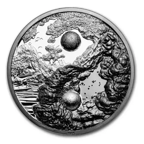 2024 Palau Yin Yang 1 oz silver Black Proof Coin  (5)