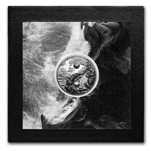 2024 Palau Yin Yang 1 oz silver Black Proof Coin  (2)