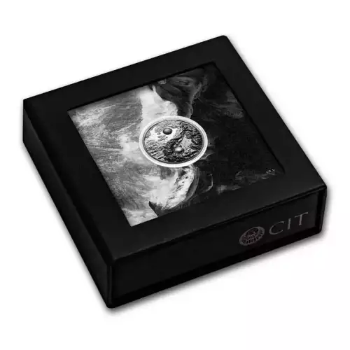 2024 Palau Yin Yang 1 oz silver Black Proof Coin 