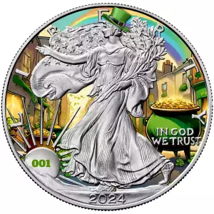2024 U.S. Eagle St. Patrick's Day Edition 1 oz Silver Coin (2)